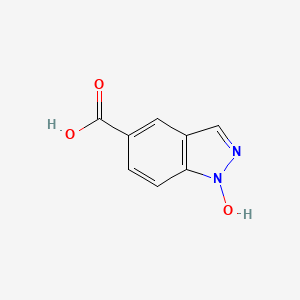 molecular formula C8H6N2O3 B8511226 1-Hydroxy-1H-indazole-5-carboxylic acid 