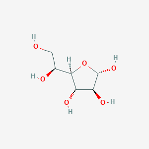 molecular formula C6H12O6 B8511247 beta-L-galactofuranose CAS No. 41846-88-2