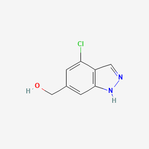 molecular formula C8H7ClN2O B8511286 (4-chloro-1H-indazol-6-yl)methanol 