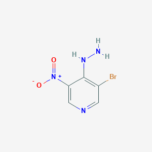 molecular formula C5H5BrN4O2 B8511293 3-Bromo-4-hydrazinyl-5-nitropyridine 