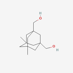 molecular formula C14H24O2 B8511327 (5,7-Dimethyladamantane-1,3-diyl)dimethanol 