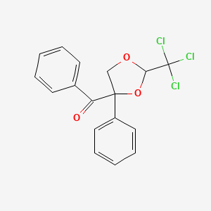 B8511328 Phenyl[4-phenyl-2-(trichloromethyl)-1,3-dioxolan-4-yl]methanone CAS No. 54951-53-0