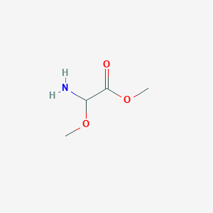 molecular formula C4H9NO3 B8511337 Methyl alpha-methoxyglycinate 