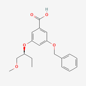 molecular formula C19H22O5 B8511354 3-(Benzyloxy)-5-{[(2S)-1-methoxybutan-2-yl]oxy}benzoic acid CAS No. 883748-50-3