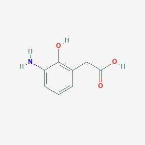 molecular formula C8H9NO3 B8511389 2-(3-Amino-2-hydroxyphenyl)acetic acid 