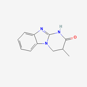 molecular formula C11H11N3O B8511396 3-Methyl-3,4-dihydropyrimido[1,2-a]benzimidazol-2(1H)-one 