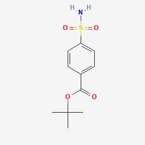 molecular formula C11H15NO4S B8511401 4-(Tert-butoxycarbonyl)benzenesulfonamide 