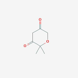 molecular formula C7H10O3 B8511413 2,2-dimethyl-2H-pyran-3,5(4H,6H)-dione 