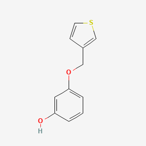 molecular formula C11H10O2S B8511500 3-(3-Thienylmethoxy)phenol 