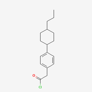 molecular formula C17H23ClO B8511618 [4-(4-Propylcyclohexyl)phenyl]acetyl chloride CAS No. 85325-03-7