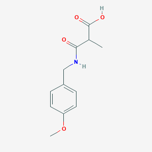 molecular formula C12H15NO4 B8511620 2-methyl-N-(4-methoxy-benzyl)-malonamic acid 