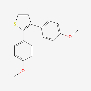 molecular formula C18H16O2S B8511639 2,3-Bis(4-methoxyphenyl)thiophene CAS No. 78316-50-4