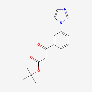 3-(3-Imidazol-1-yl-phenyl)-3-oxo-propionic acid tert-butyl ester