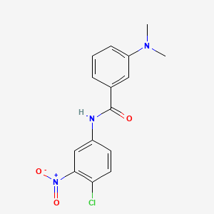 molecular formula C15H14ClN3O3 B8511690 n-(4-Chloro-3-nitro-phenyl)-3-dimethylamino-benzamide 