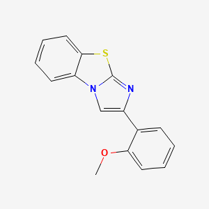 molecular formula C16H12N2OS B8511697 2-(o-Methoxyphenyl)imidazo[2,1-b]-benzothiazole 