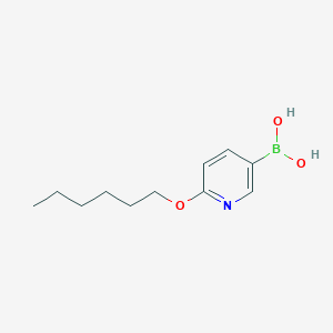 molecular formula C11H18BNO3 B8511728 6-Hexyloxypyridine-3-boronic acid 