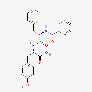 molecular formula C25H24N2O5 B8511776 N-benzoylphenylalanyltyrosine CAS No. 60142-78-1