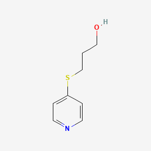molecular formula C8H11NOS B8511787 4-(3-Hydroxypropylthio)pyridine 