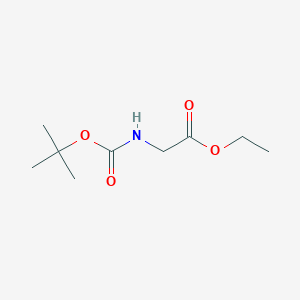 molecular formula C9H17NO4 B085118 Ethyl 2-((tert-butoxycarbonyl)amino)acetate CAS No. 14719-37-0