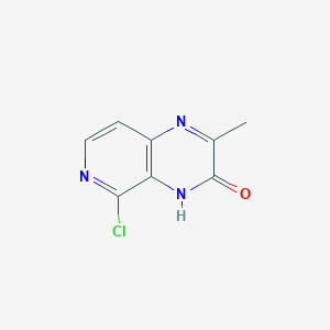 molecular formula C8H6ClN3O B8511803 5-Chloro-2-methylpyrido[3,4-b]pyrazin-3-ol 