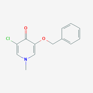 molecular formula C13H12ClNO2 B8511814 3-(benzyloxy)-5-chloro-1-methylpyridin-4(1H)-one 