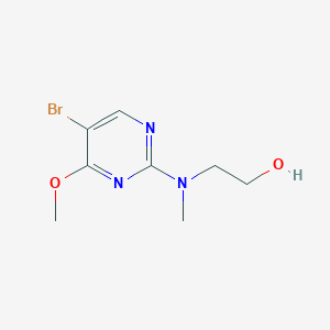 molecular formula C8H12BrN3O2 B8511819 2-[(5-Bromo-4-methoxy-pyrimidin-2-yl)-methyl-amino]-ethanol 