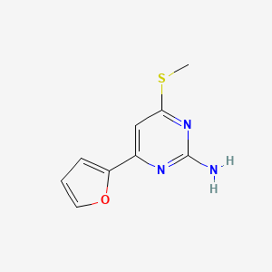 4-Furan-2-yl-6-methylsulfanyl-pyrimidin-2-ylamine