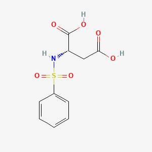 molecular formula C10H11NO6S B8511858 N-benzenesulfonyl-L-aspartic acid CAS No. 56491-74-8