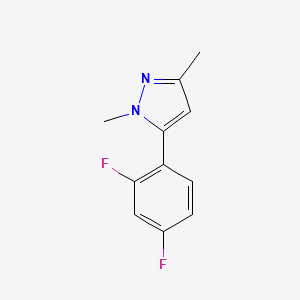 molecular formula C11H10F2N2 B8511902 5-(2,4-difluorophenyl)-1,3-dimethyl-1H-pyrazole 