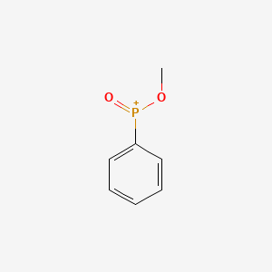 molecular formula C7H8O2P+ B8511913 Methoxyphenylphosphine oxide CAS No. 7162-15-4