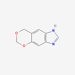 molecular formula C9H8N2O2 B8511937 1,8-Dihydro-5,7-dioxa-1,3-diaza-cyclopenta[b]naphthalene 