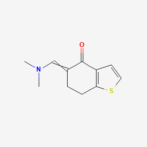 molecular formula C11H13NOS B8511947 5-(Dimethylaminomethylene)-4-oxo-4,5,6,7-tetrahydrobenzo[b]-thiophene 