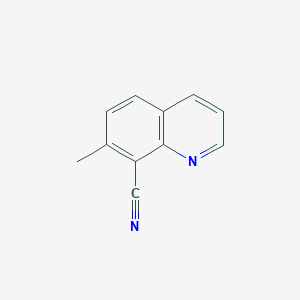 molecular formula C11H8N2 B8511955 8-Cyano-7-methyl-quinoline 