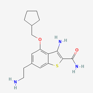Benzo[b]thiophene-2-carboxamide,3-amino-6-(2-aminoethyl)-4-(cyclopentylmethoxy)-