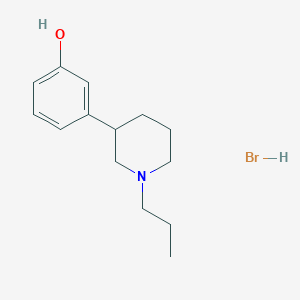 molecular formula C14H22BrNO B8511969 3-(1-Propyl-3-piperidinyl)phenol hydrobromide CAS No. 79412-27-4