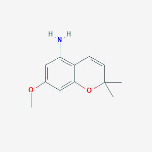 molecular formula C12H15NO2 B8511980 7-methoxy-2,2-dimethyl-2H-1-benzopyran-5-ylamine 