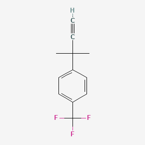 B8512021 1-(2-Methylbut-3-yn-2-yl)-4-(trifluoromethyl)benzene CAS No. 177096-58-1