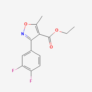 3-(3,4-Difluoro-phenyl)-5-methyl-isoxazole-4-carboxylic acid ethyl ester