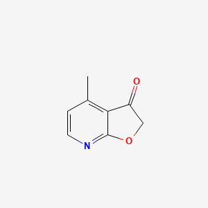 molecular formula C8H7NO2 B8512073 4-methylfuro[2,3-b]pyridin-3(2H)-one 