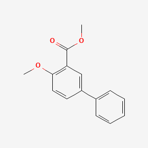 molecular formula C15H14O3 B8512092 Methyl 2-Methoxy-5-phenylbenzoate 