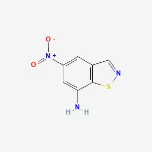 molecular formula C7H5N3O2S B8512133 7-Amino-5-nitrobenzisothiazole 