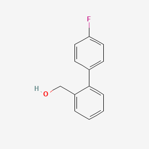 molecular formula C13H11FO B8512139 4'-Fluorobiphenyl-2-methanol 