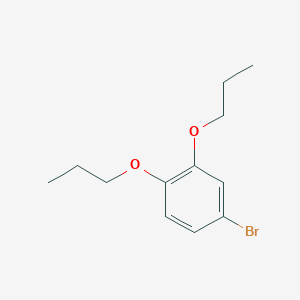 molecular formula C12H17BrO2 B8512165 4-Bromo-1,2-dipropoxybenzene 