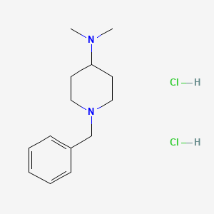 molecular formula C14H24Cl2N2 B8512176 1-benzyl-N,N-dimethylpiperidin-4-amine dihydrochloride CAS No. 4876-56-6