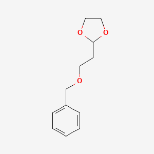molecular formula C12H16O3 B8512225 2-(2-Benzyloxyethyl)-1,3-dioxolane 