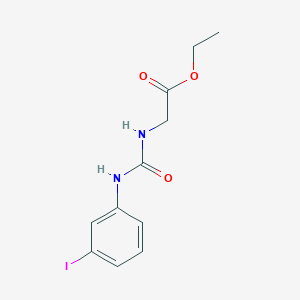 molecular formula C11H13IN2O3 B8512228 Ethyl N-{[(3-iodophenyl)amino]carbonyl}glycinate 
