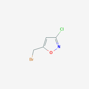 molecular formula C4H3BrClNO B8512243 3-Chloro-5-bromomethylisoxazole 