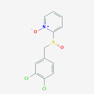 B8512265 2-(3,4-dichlorophenylmethylsulfinyl)pyridine N-oxide CAS No. 60264-33-7