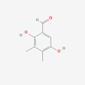molecular formula C9H10O3 B8512305 2,5-Dihydroxy-3,4-dimethyl-benzaldehyde 