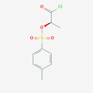 molecular formula C10H11ClO4S B8512343 (2R)-1-Chloro-1-oxopropan-2-yl 4-methylbenzene-1-sulfonate CAS No. 88081-65-6
